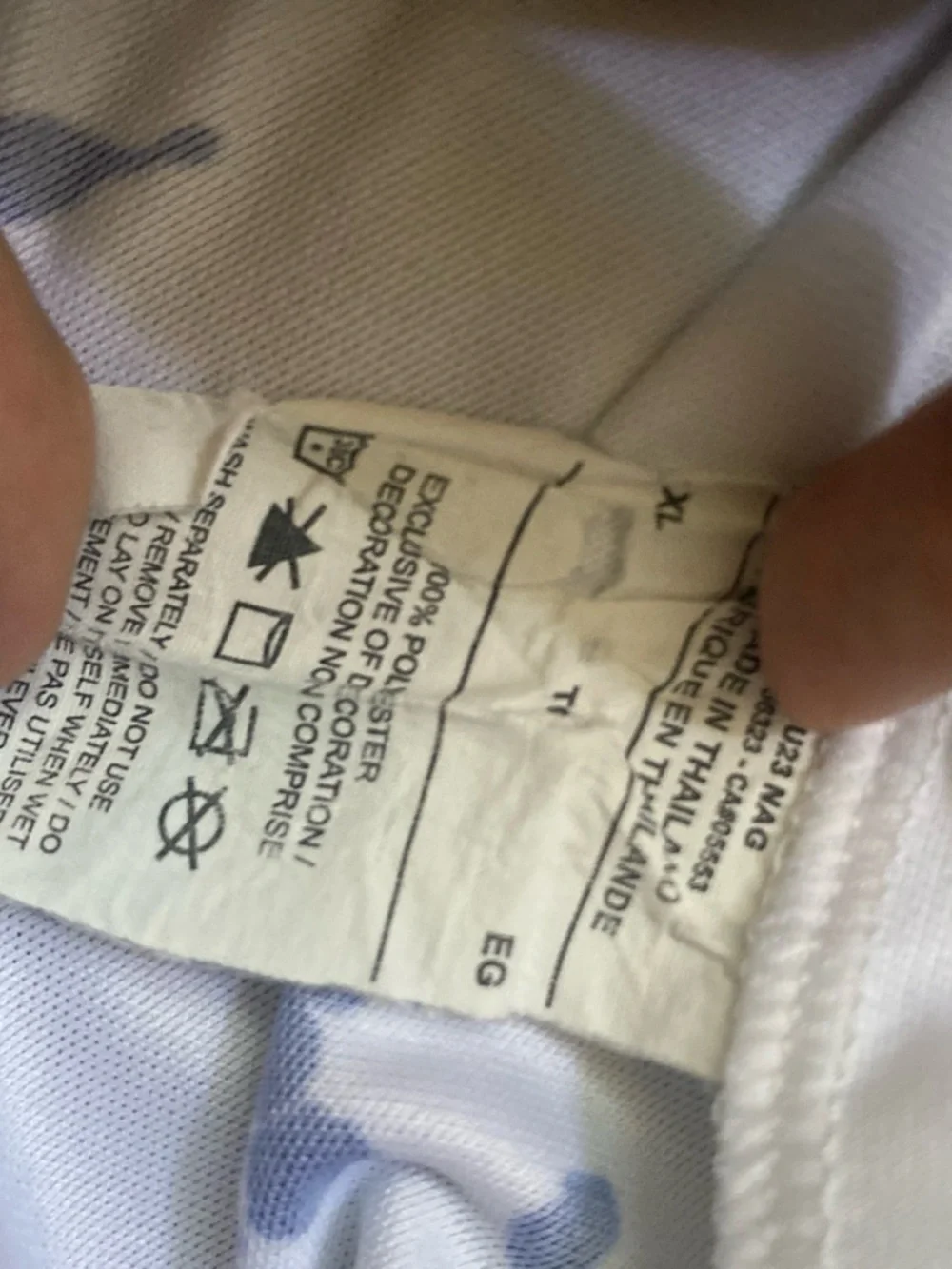 Nike  USA White Jersey with Blue Splatter and Gold Swoosh